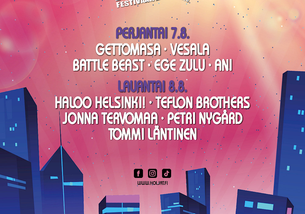 Kesän 2026 Holjien esiintyjät on julkaistu!